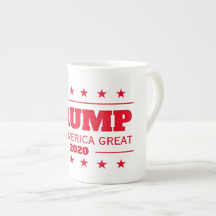 Caneca De Porcelana Eleições de Donald Trump 2020 Mantenha o Excelen