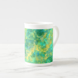 Caneca De Porcelana Emerald Green Crumpled Texture