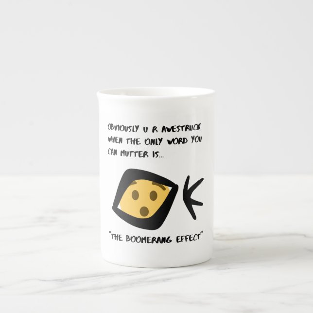 Caneca De Porcelana Encantador e divertido (Frente)