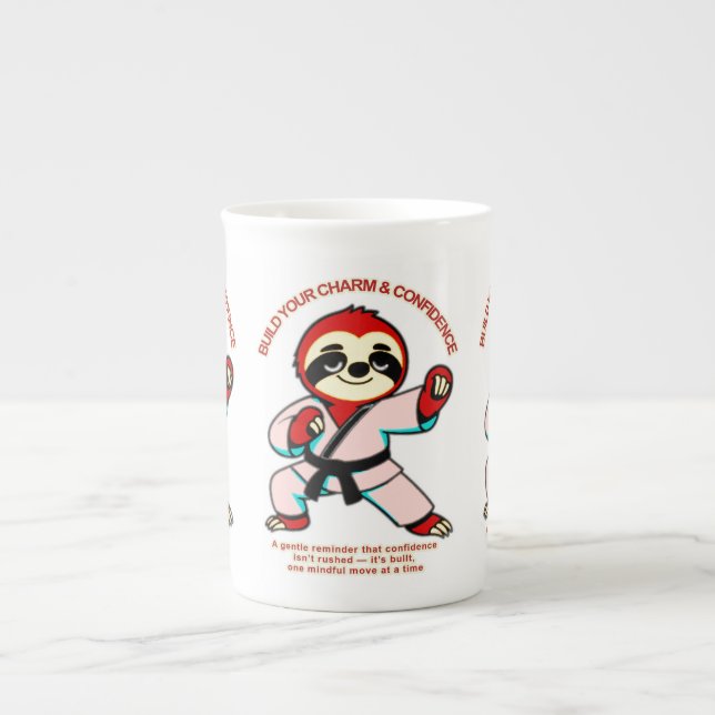 Caneca De Porcelana energia disciplinada (Frente)