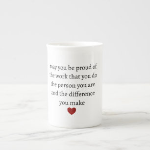 Caneca De Porcelana Enfermeira professora mãe agradecimento orgulhoso 