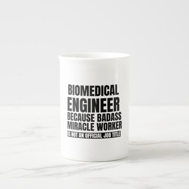 Caneca De Porcelana engenheiro biomédico porque um mau milagre (Frente)
