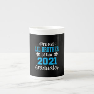 Caneca De Porcelana Engraçado Orgulho Lil Irmão De 2021 Formandos