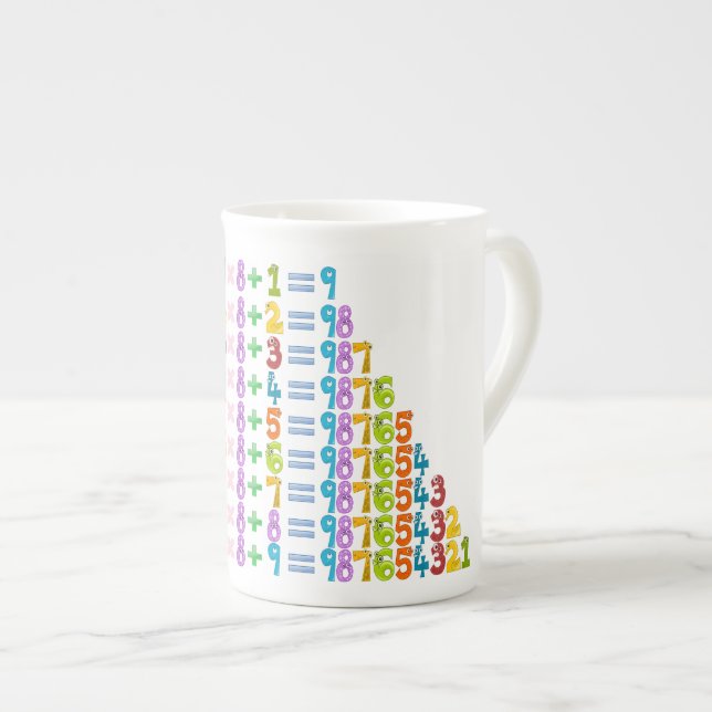 Caneca De Porcelana Equações Mais Engraçadas De Matemática (Frente Esquerda)