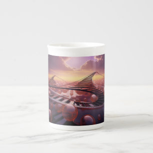 Caneca De Porcelana Escadas Para Infinidade