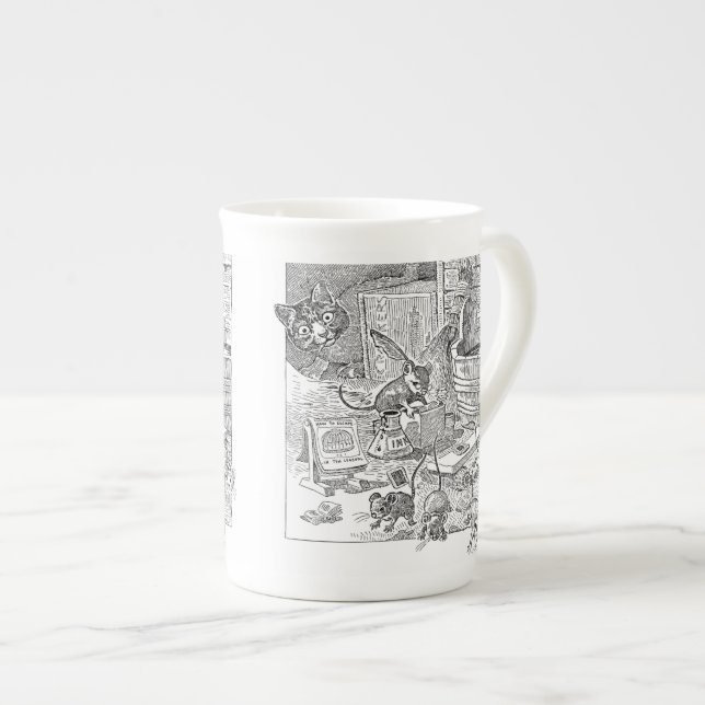 Caneca De Porcelana Escola de Rato (Frente Esquerda)