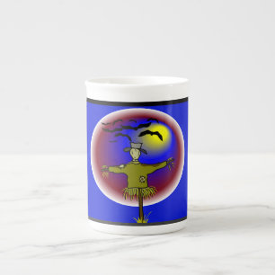 Caneca De Porcelana Espantalho sem rosto -