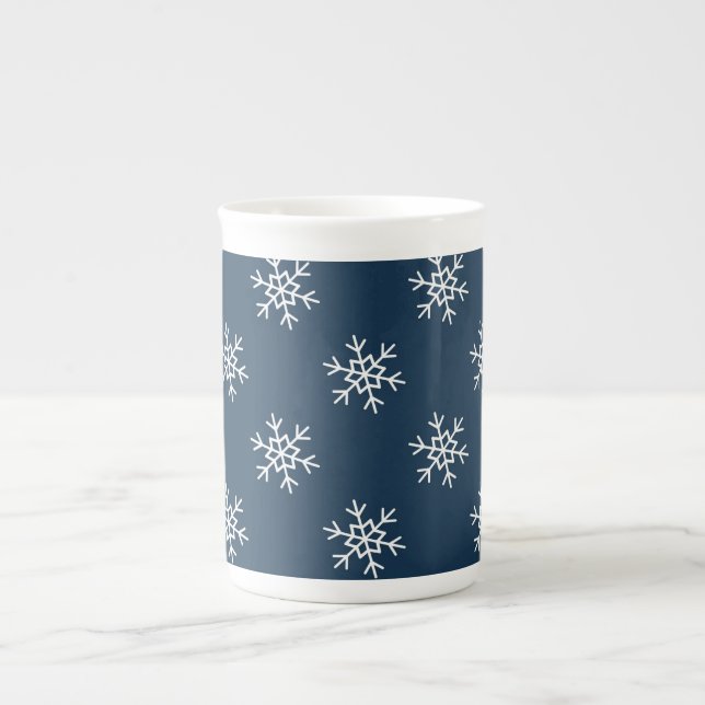 Caneca De Porcelana Espelhos de neve Pintada especialidade festiva (Frente)