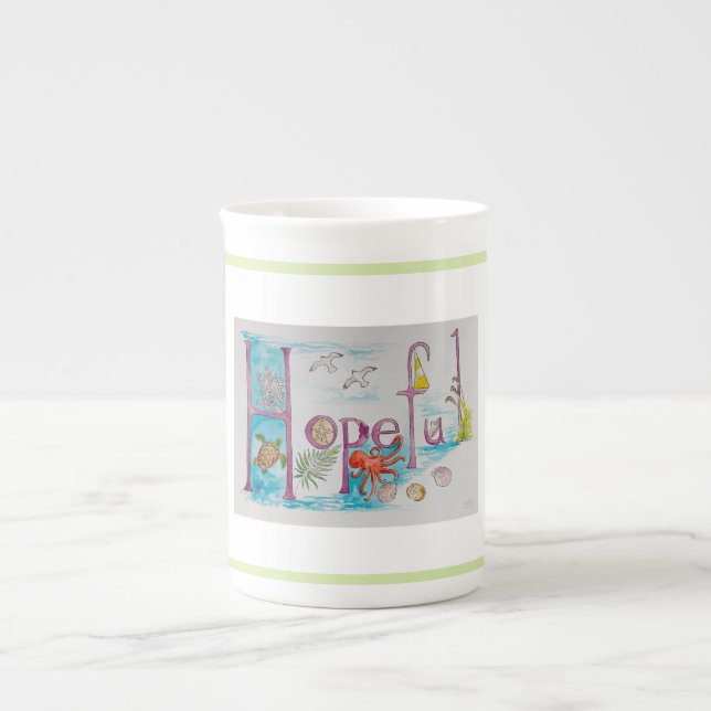 Caneca De Porcelana Esperançoso (Frente)