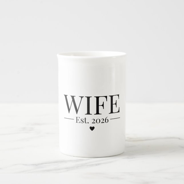 Caneca De Porcelana Esposa Estabelecida 2026 (Frente)