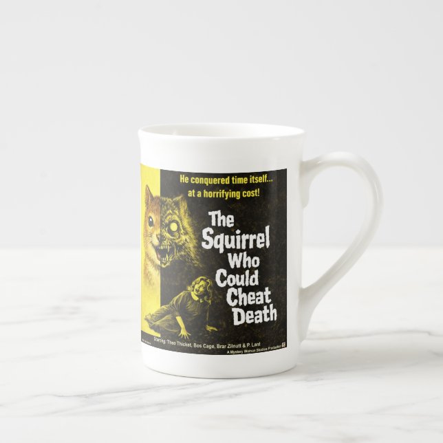 Caneca De Porcelana Esquilo que enganou a morte (Direita)
