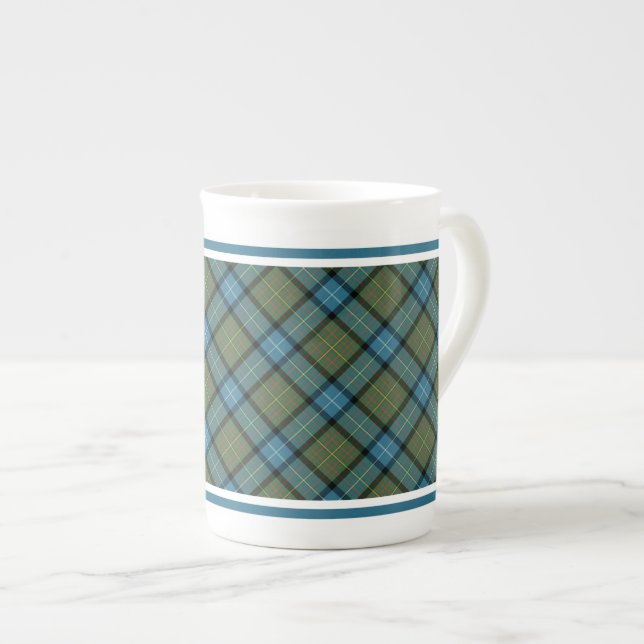 Caneca De Porcelana Estado da Califórnia, Tartan (Frente Esquerda)