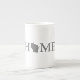 Caneca De Porcelana Estado de origem de Wisconsin