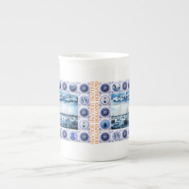 Caneca De Porcelana Estilo marítimo holandês velho de Holland