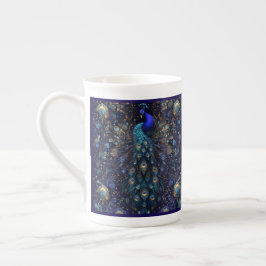 Caneca De Porcelana Estilo Peacock