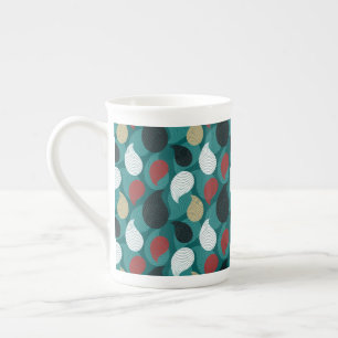 Caneca De Porcelana Estilo retrô na espiral atrativa de cores