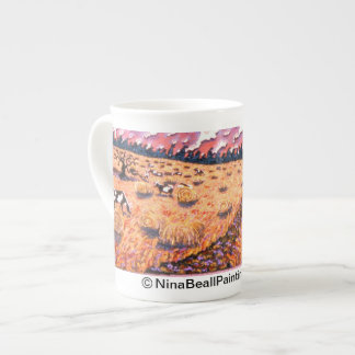 Caneca De Porcelana "Estrada ao Cattleguard" por NinaBeallPaintings