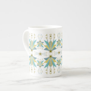 Caneca De Porcelana Estrelas de Leite Osso China Mug