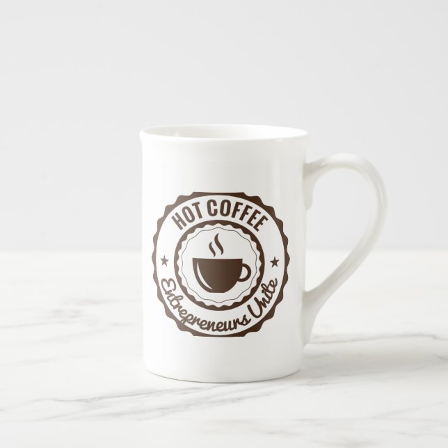 Caneca De Porcelana Eterno Grace: Elegante Bone China Mug com Simples (Direita)