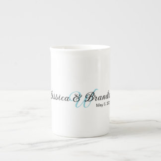 Caneca De Porcelana Etiqueta de Casamento 016