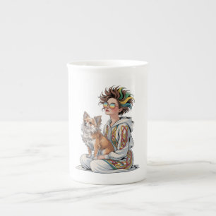 Caneca De Porcelana eu amo meu chihuahua