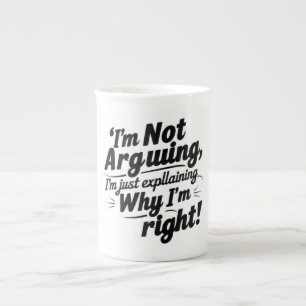 Caneca De Porcelana Eu não estou discutindo, só estou explicando por q