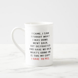 Caneca De Porcelana Eu Vim Eu Vi Eu Esqueci O Que Estava Fazendo Piada