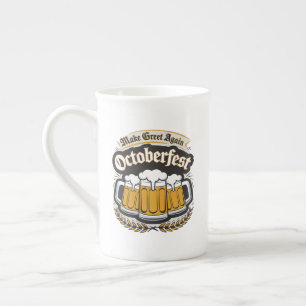 Caneca De Porcelana Faça o Greet novamente Octoberfest