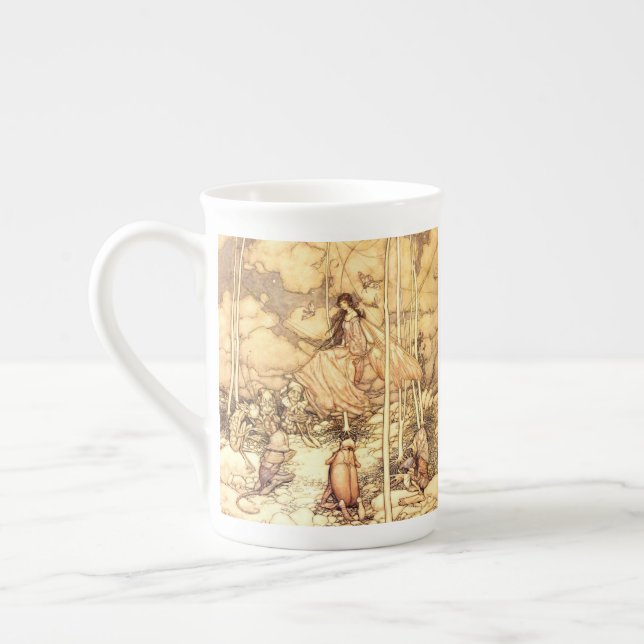 Caneca De Porcelana Fada Arthur Rackham (Esquerda)
