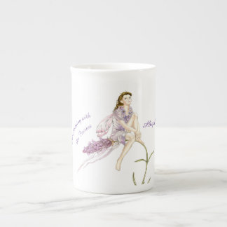 Caneca De Porcelana Fada de Flor Personalizada Osso China Mug