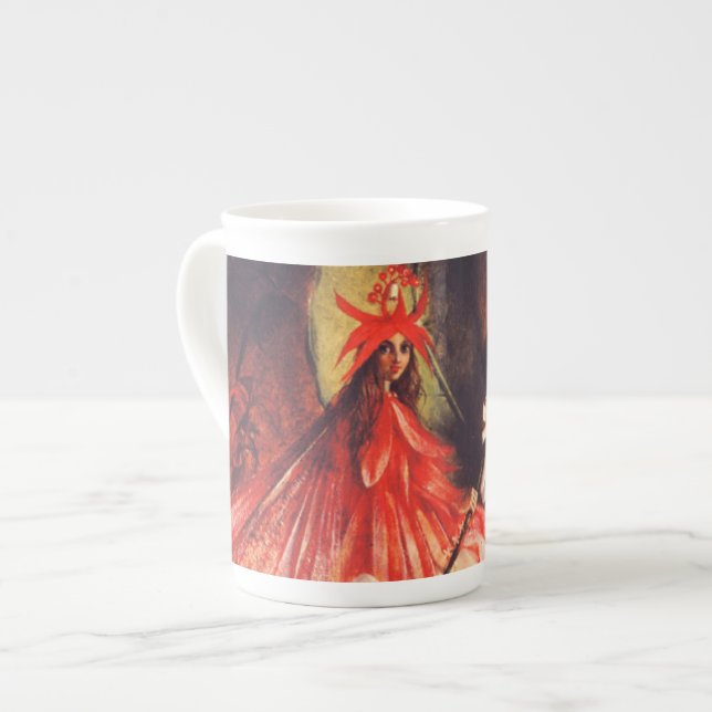 Caneca De Porcelana Fadas de Verão (Frente Esquerda)