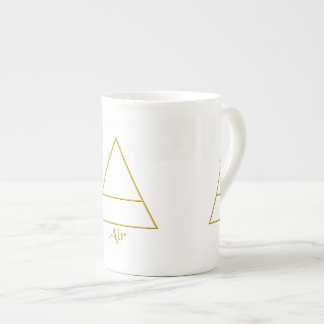 Caneca De Porcelana Falln Pagan Air Element Symbol (Frente Esquerda)