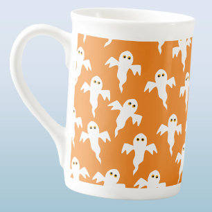 Caneca De Porcelana Fantasma Bonito Halloween