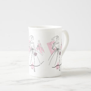 Caneca De Porcelana Fashion Node Pink Grupo, mug, china