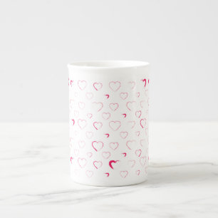 Caneca De Porcelana Feito para você meu coração