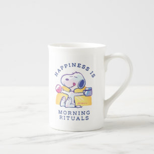 Caneca De Porcelana Felicidade é Rituais da Manhã