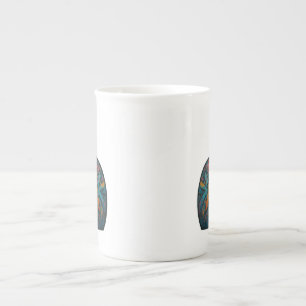 Caneca De Porcelana Feline Inferno