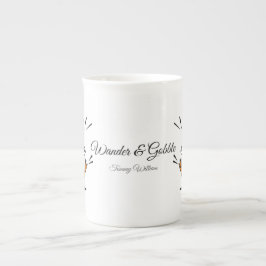 Caneca De Porcelana Feliz Dia de Ação de Graças - Turquia