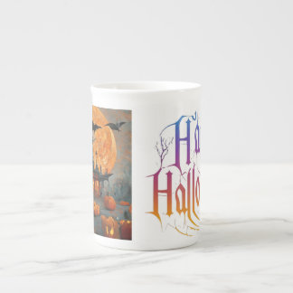 Caneca De Porcelana Feliz Halloween Bone China Specialty Mug Design.