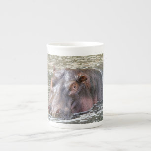 Caneca De Porcelana Feliz Hippo