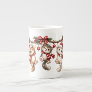 Caneca De Porcelana Feliz Natal | Estética de Férias Aconchegantes