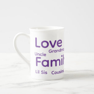 Caneca De Porcelana Feliz Natal Família Amor Amigos
