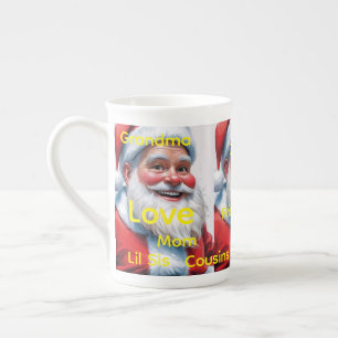 Caneca De Porcelana Feliz Natal Papai Noel