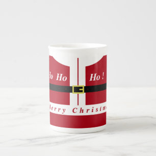 Caneca De Porcelana Feliz Natal - Papai Noel - Presente Para Você