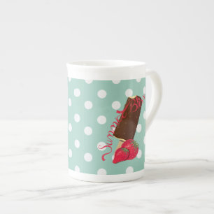 Caneca De Porcelana Feliz Verão - Mug Osso da China