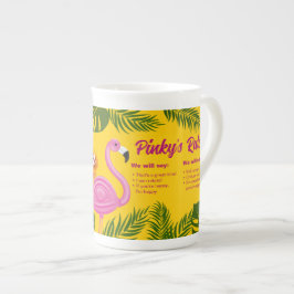 Caneca De Porcelana Férias de validação Pinky