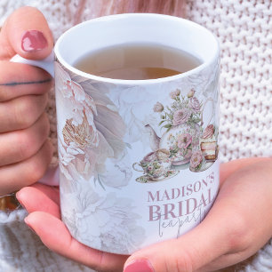 Caneca De Porcelana Festa de Chá de Noiva Personalizada