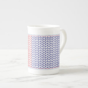 Caneca de Porcelana Fina AMERICAN KNIT