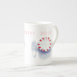 Caneca de porcelana fina PEPPERMINT CANDY HAPPY ME