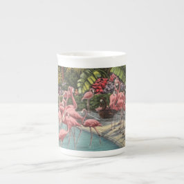 Caneca De Porcelana Flamboyance of Flamingos Mug